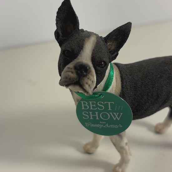 Country Artists Best in Show Boston Terrier Figurine