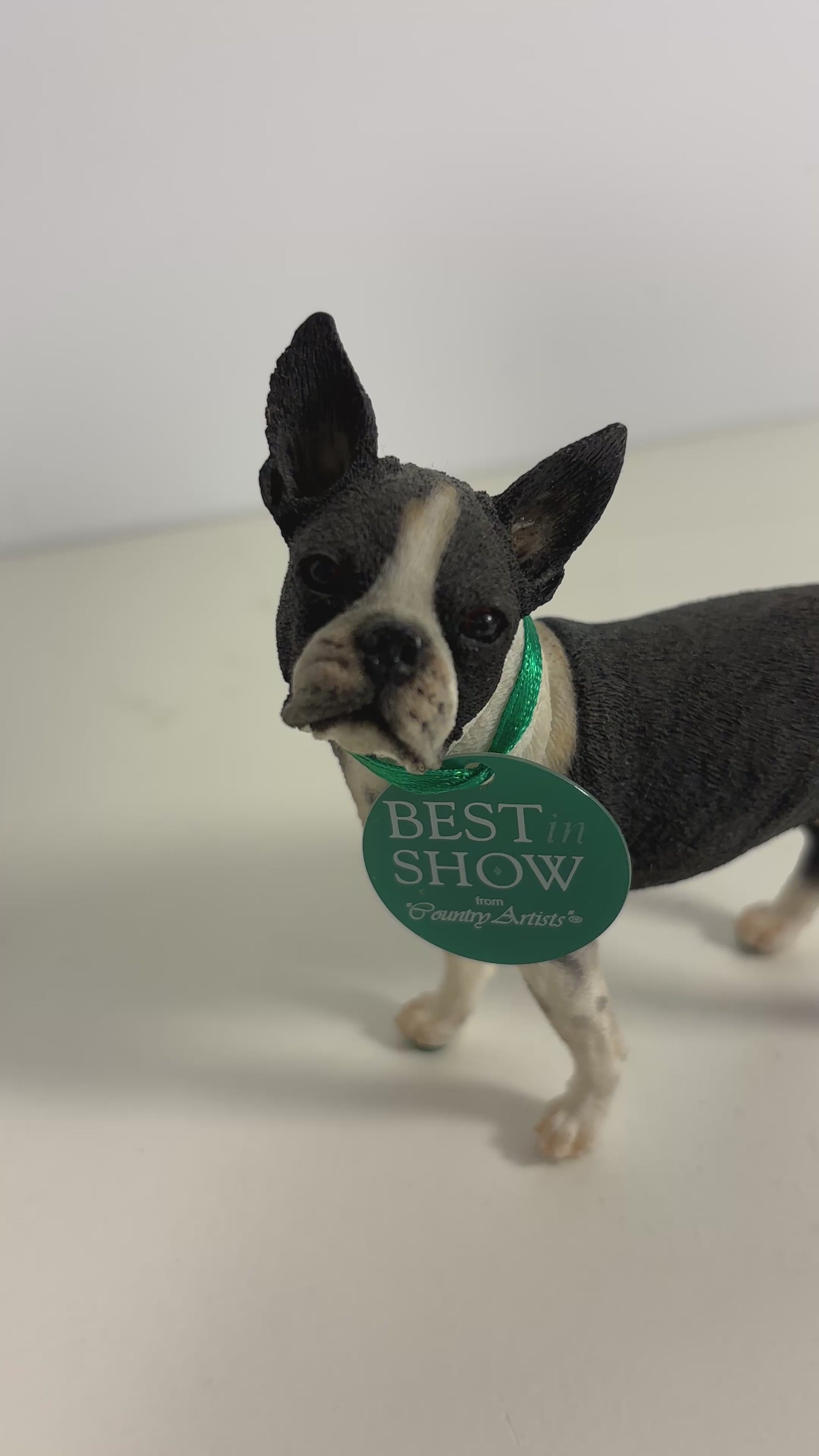 Country Artists Best in Show Boston Terrier Figurine