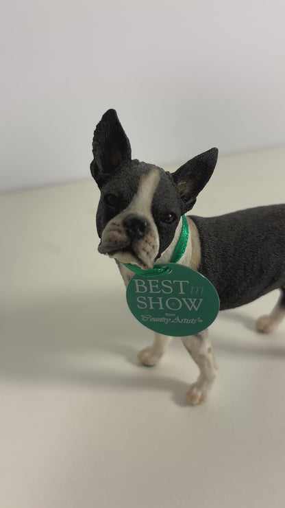 Country Artists Best in Show Boston Terrier Figurine