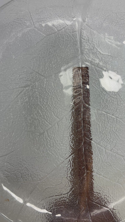Arcoroc Aspen Pressed Glass Leaf Plate