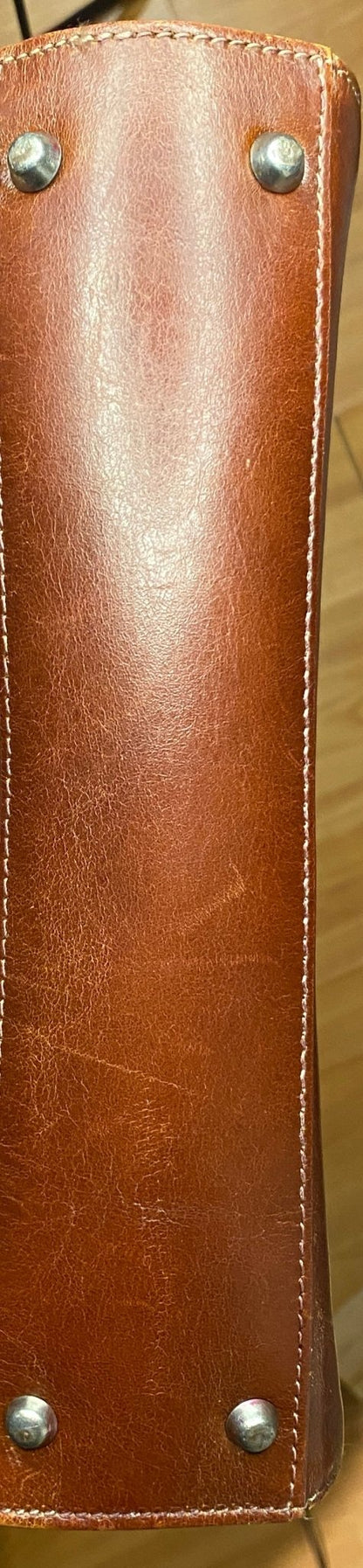 Prune Maroon Auburn Leather Handbag