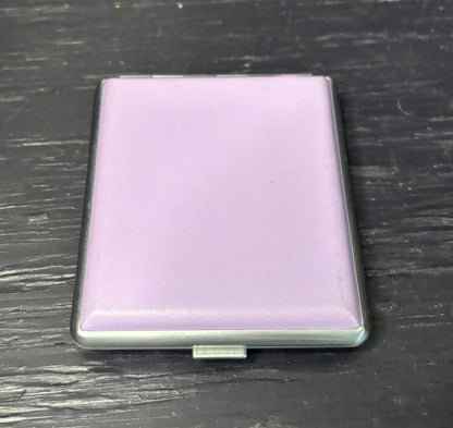 Purple Leather and Chrome Cigarette Case