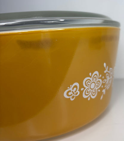 Pyrex Butterfly Gold Casserole Dish