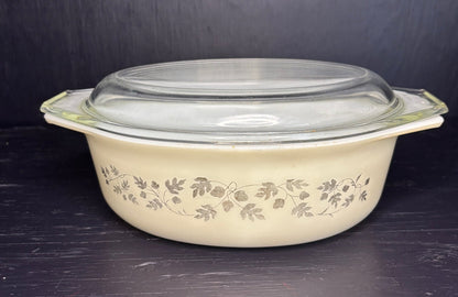 Pyrex Golden Acorn Oval Casserole Dish