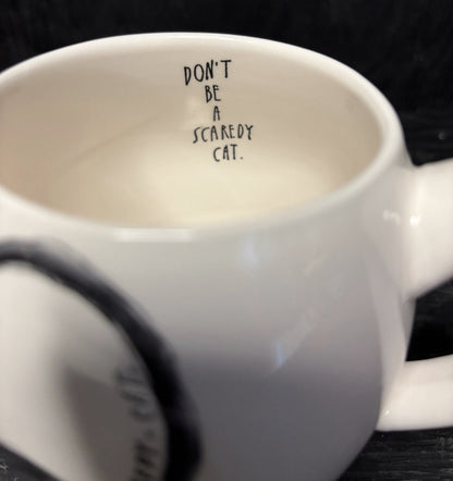 Rae Dunn Black Cat Halloween mug