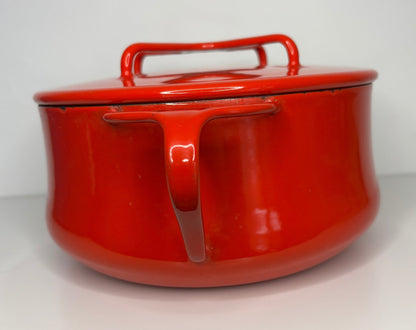Red Dansk Kobenstyle Casserole Pot
