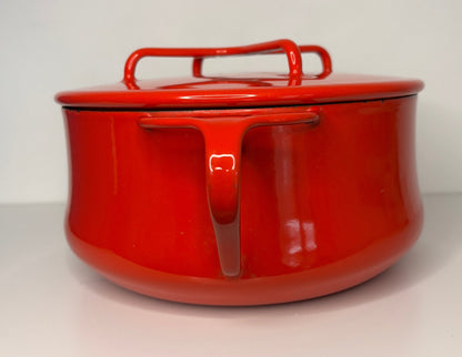 Red Dansk Kobenstyle Casserole Pot