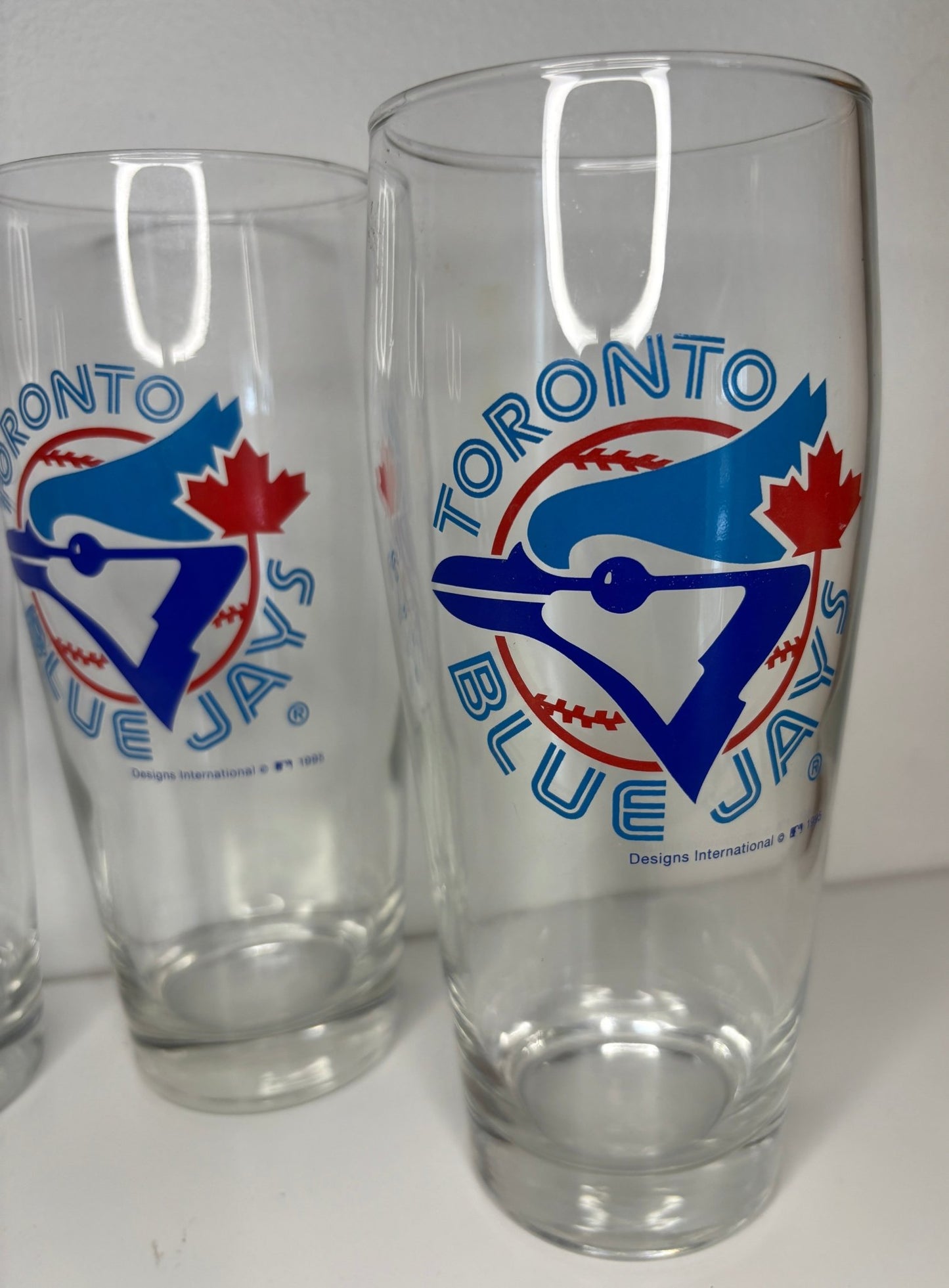 Retro Toronto Blue Jays Logo Pilsner Beer Glasses