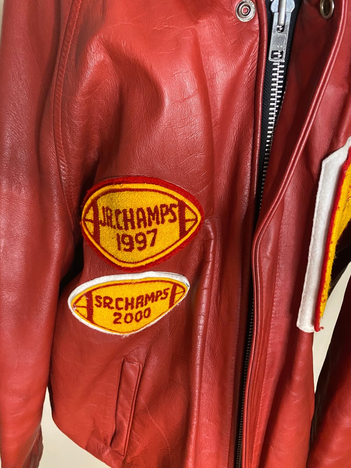 Richview Saints High School Vintage Leather Football Jacket Adult XL - HLJ at HomeRichview Saints High School Vintage Leather Football Jacket Adult XLJacketRichview Saints