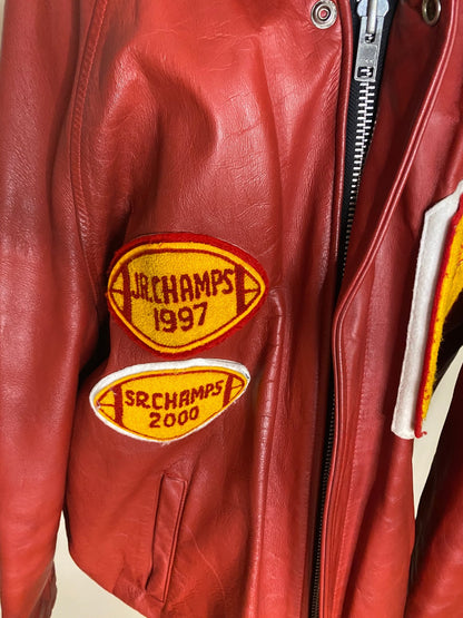 Richview Saints High School Vintage Leather Football Jacket