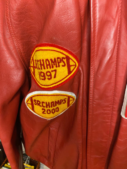 Richview Saints High School Vintage Leather Football Jacket