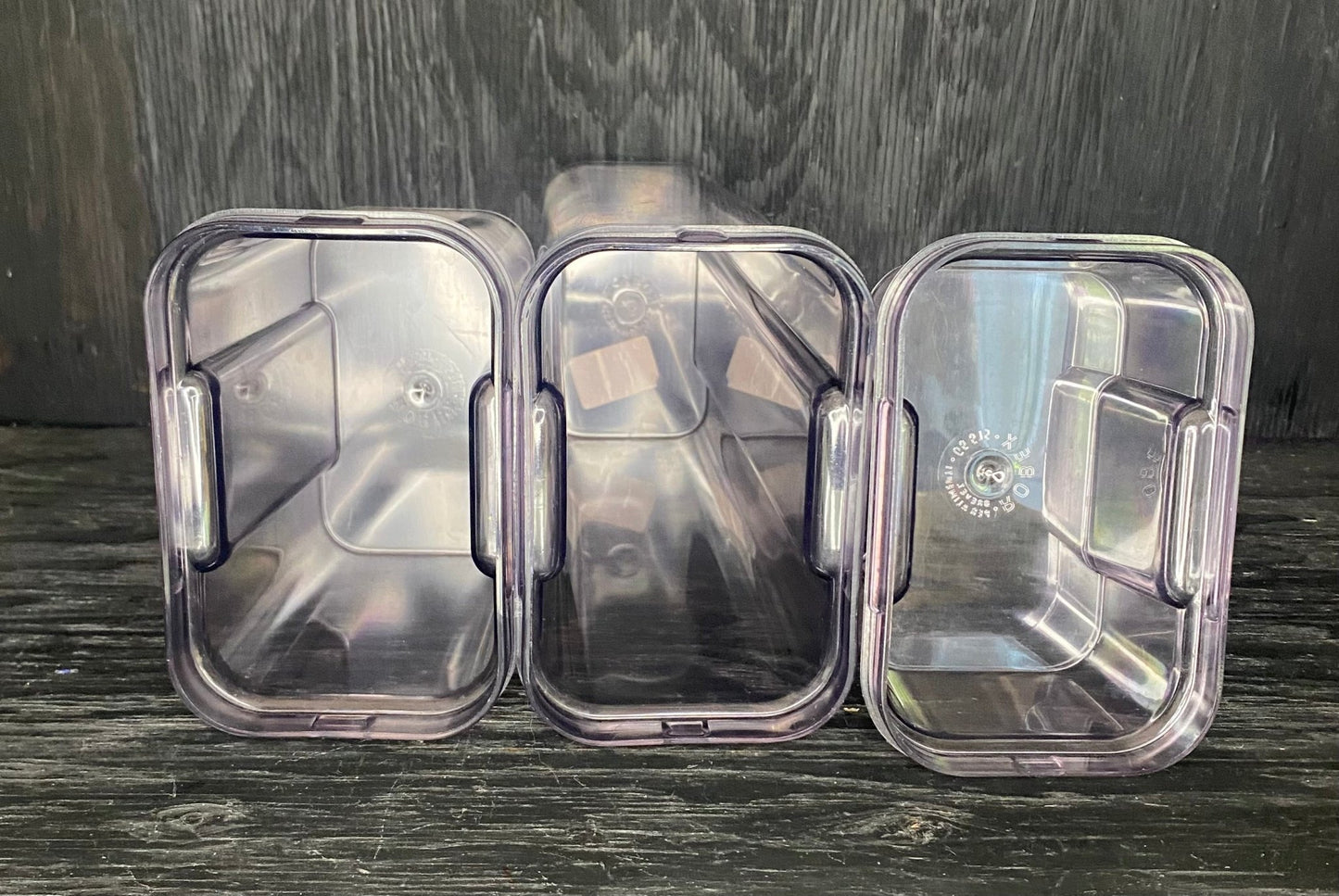 Robex Vintage Wood Grain Food Storage Containers