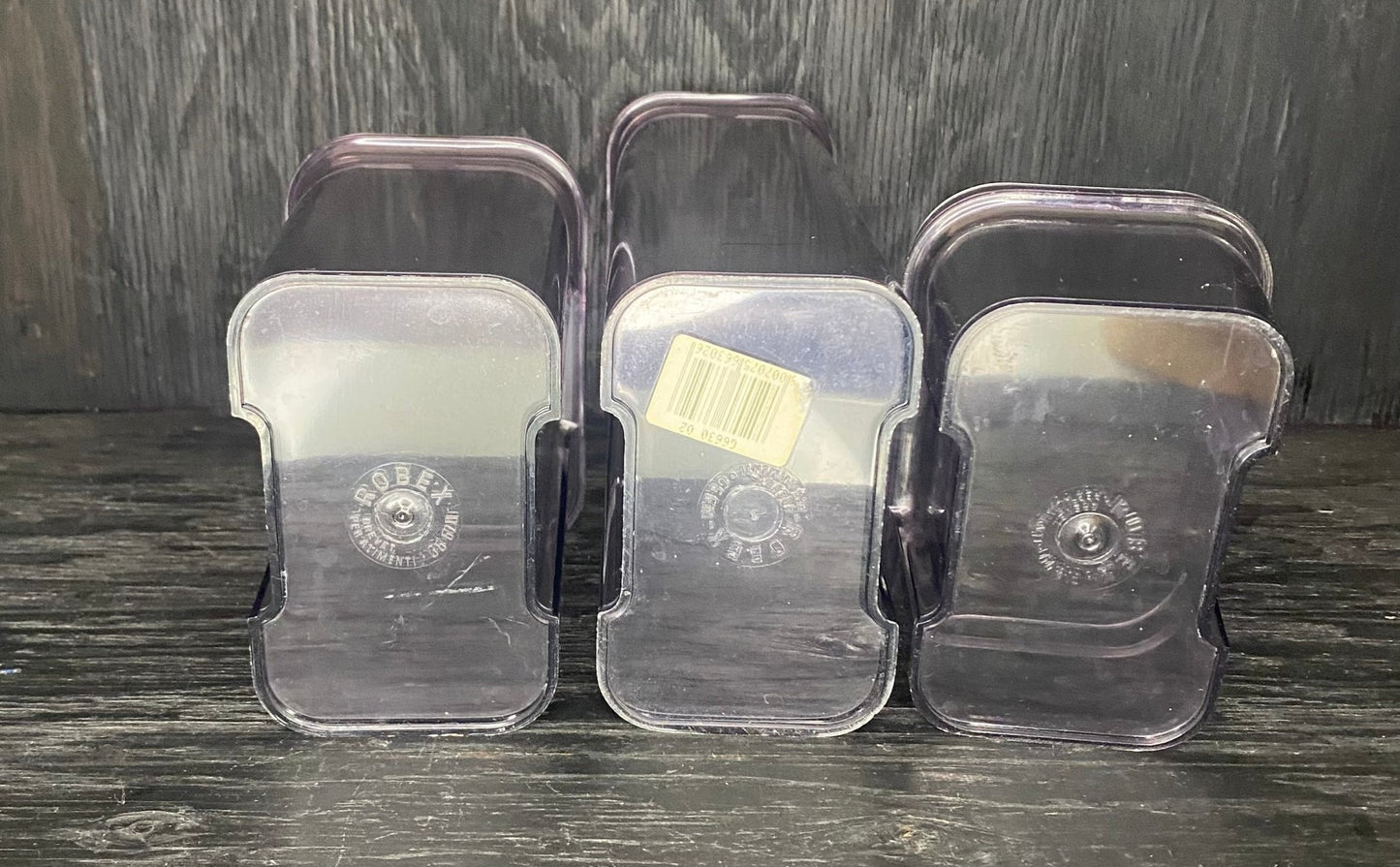 Robex Vintage Wood Grain Food Storage Containers Set