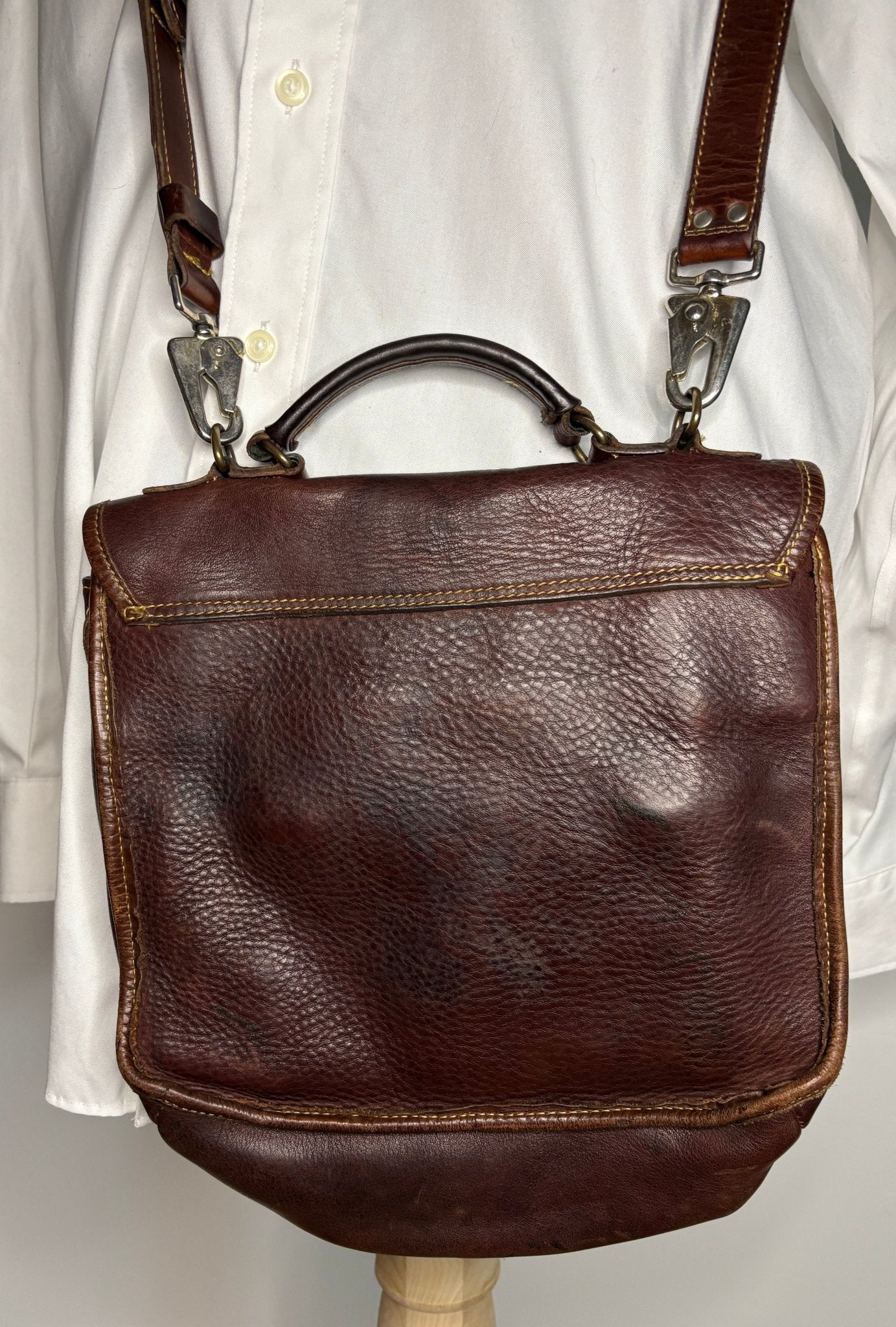 Roots Brown Leather Convertible Purse - HLJ at HomeRoots Brown Leather Convertible PurseCrossbodyRoots