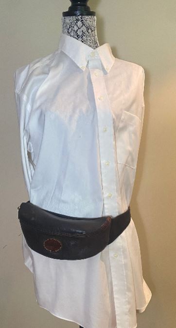 Roots Brown Leather Fanny Pack
