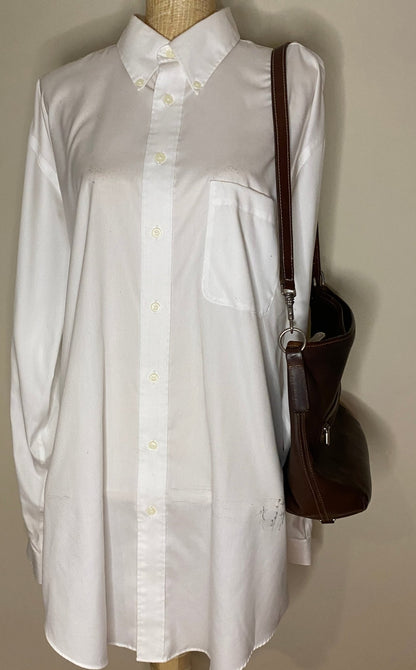Roots Brown Leather Shoulder Bag