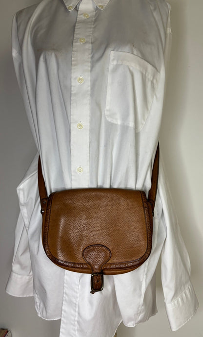 Roots Leather Crossbody Purse