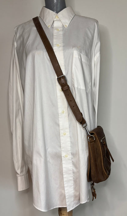 Roots Original Brown Woven Cross Body Purse