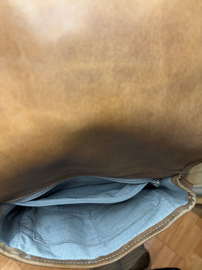 Brown Woven Leather Purse