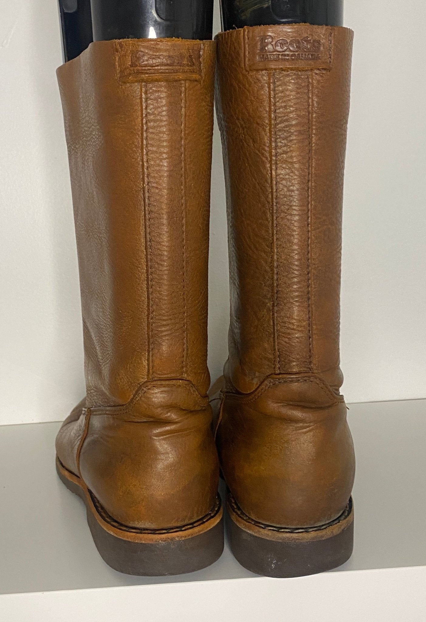 Roots Tribe Brown Leather Womens Boots Size US8.5