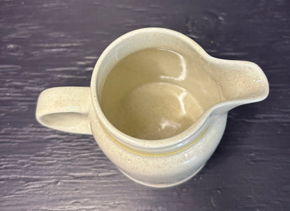 yellow paisley floral Creamer with sunburst design