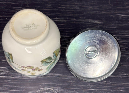 Royal Worcester England Blackberries Porcelain Egg Coddler
