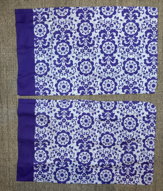 Sears Canada Purple Paisly Vintage Queen Size Pillowcases