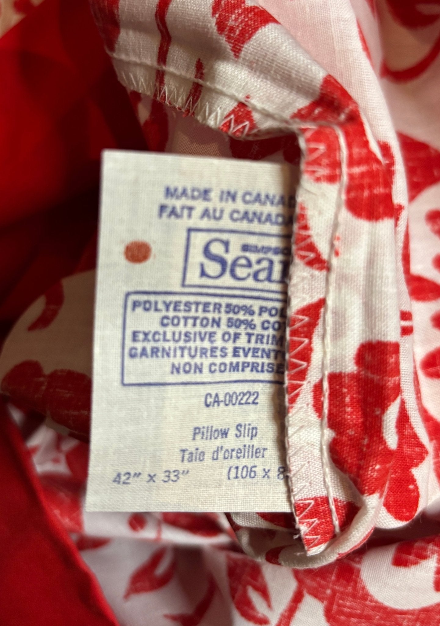 Red Paisley Vintage Queen Size Pillowcases