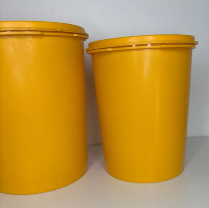 Orange Tupperware Servalier Storage Containers