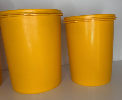 Orange Tupperware Servalier Storage Containers