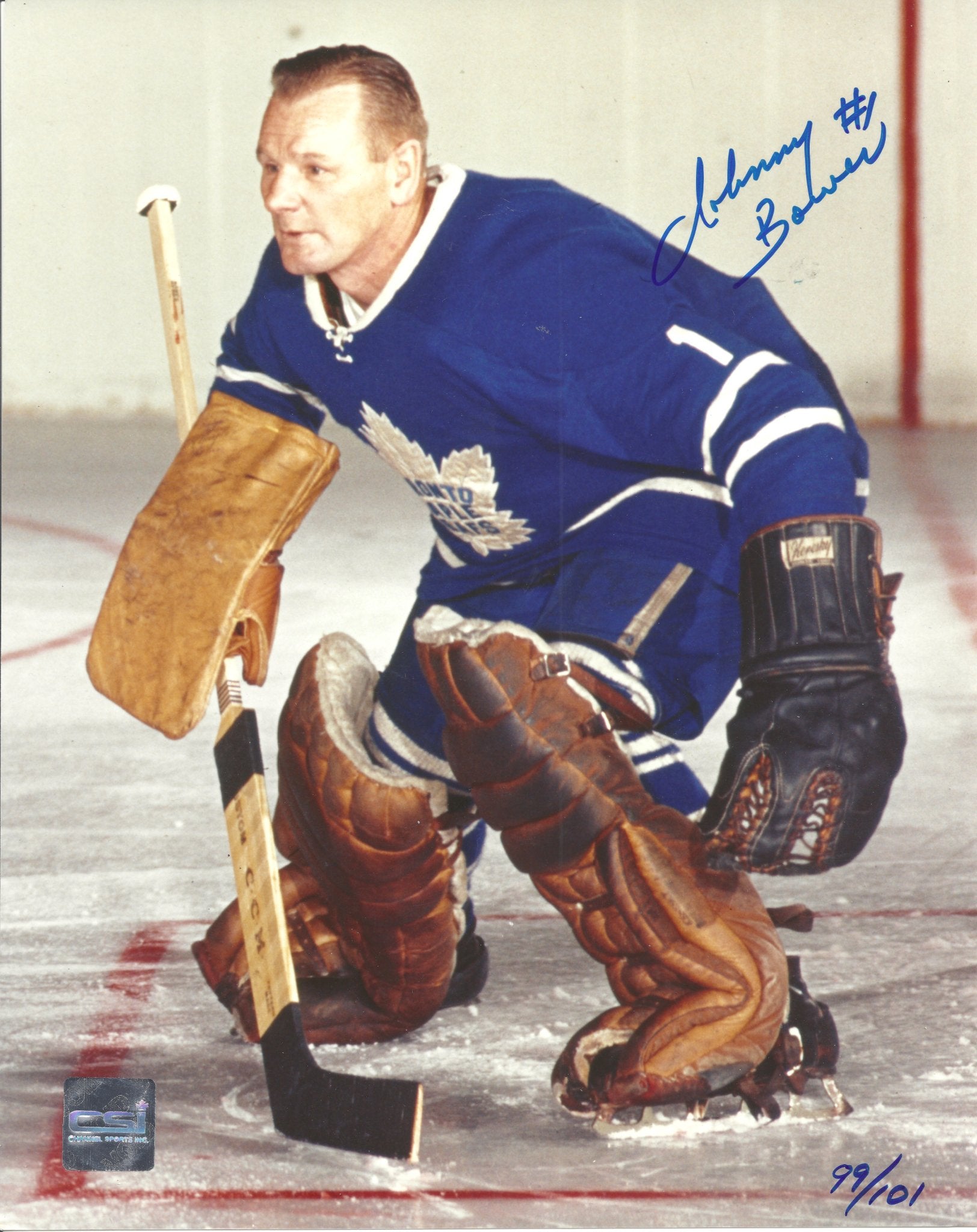 Signed and Numbered Johnny Bower Toronto Maple Leafs 8x10 Photograph - HLJ at HomeSigned and Numbered Johnny Bower Toronto Maple Leafs 8x10 PhotographSigned PhotographToronto Maple Leafs