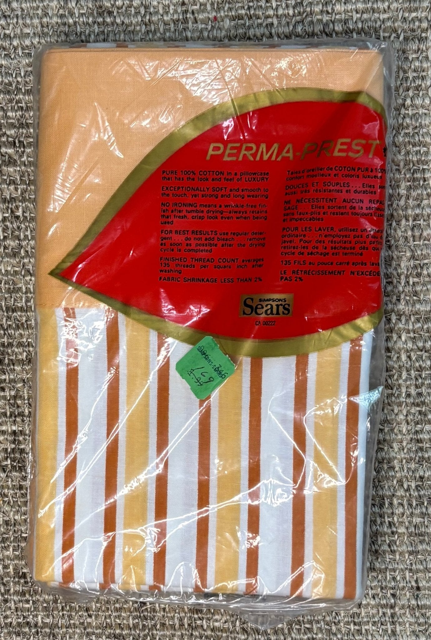 Orange Stripe Pillowcases