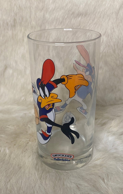 Smuckers Looney Tunes Daffy Duck Baseball Glass Tumbler