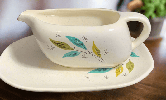 Sovereign Potters Atomic Vogue Gravy Boat and Saucer