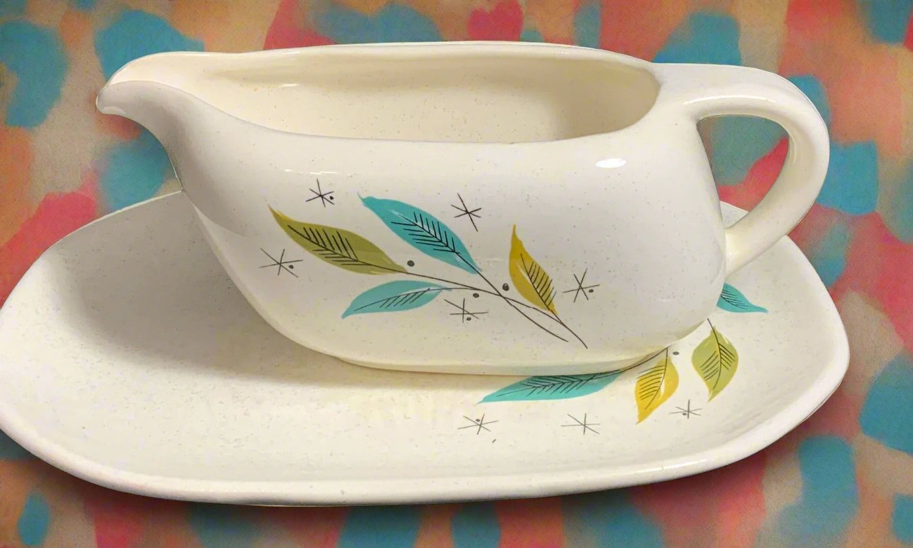 Sovereign Potters Atomic Vogue Gravy Boat and Saucer - HLJ at HomeSovereign Potters Atomic Vogue Gravy Boat and SaucerGravy BoatSovereign Potters