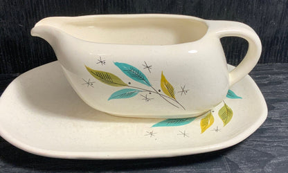 Sovereign Potters Atomic Vogue Gravy Boat and Saucer