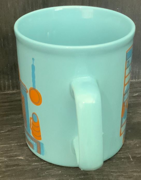 Staffordshire Potteries Vintage Blue Fireplace Den Mug