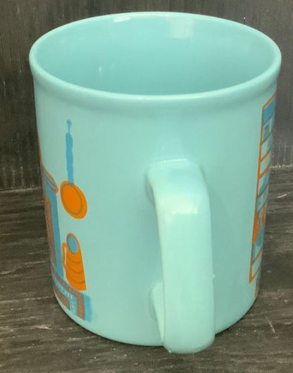 Staffordshire Potteries Vintage Blue Fireplace Den Mug