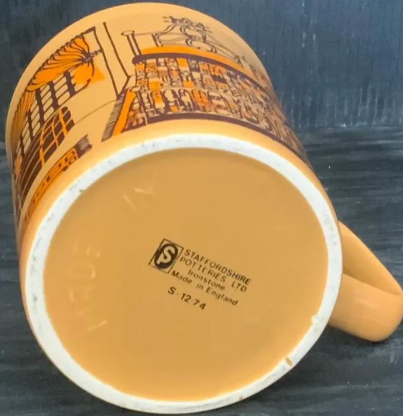 Staffordshire Potteries Brown Bedroom Mug
