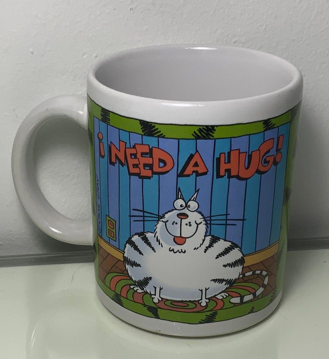 Steve Gray I need a Hug Cat Coffee Mug - HLJ at HomeSteve Gray I need a Hug Cat Coffee MugFunnySteve Gray