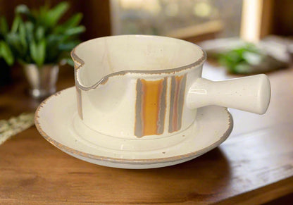Stonehenge Midwinter Earth Gravy Boat and Saucer