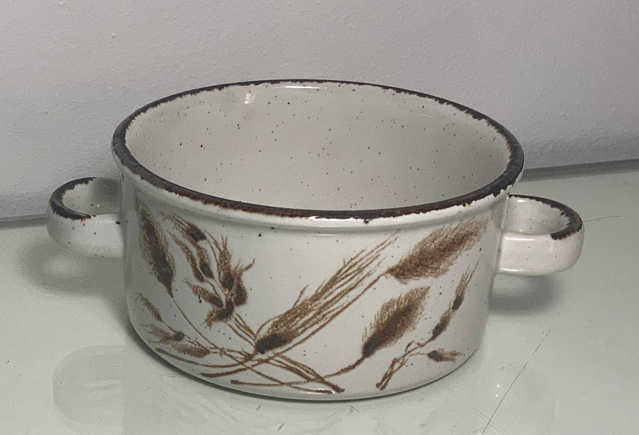 Stonehenge Midwinter Wild Oats Handled Soup Bowl