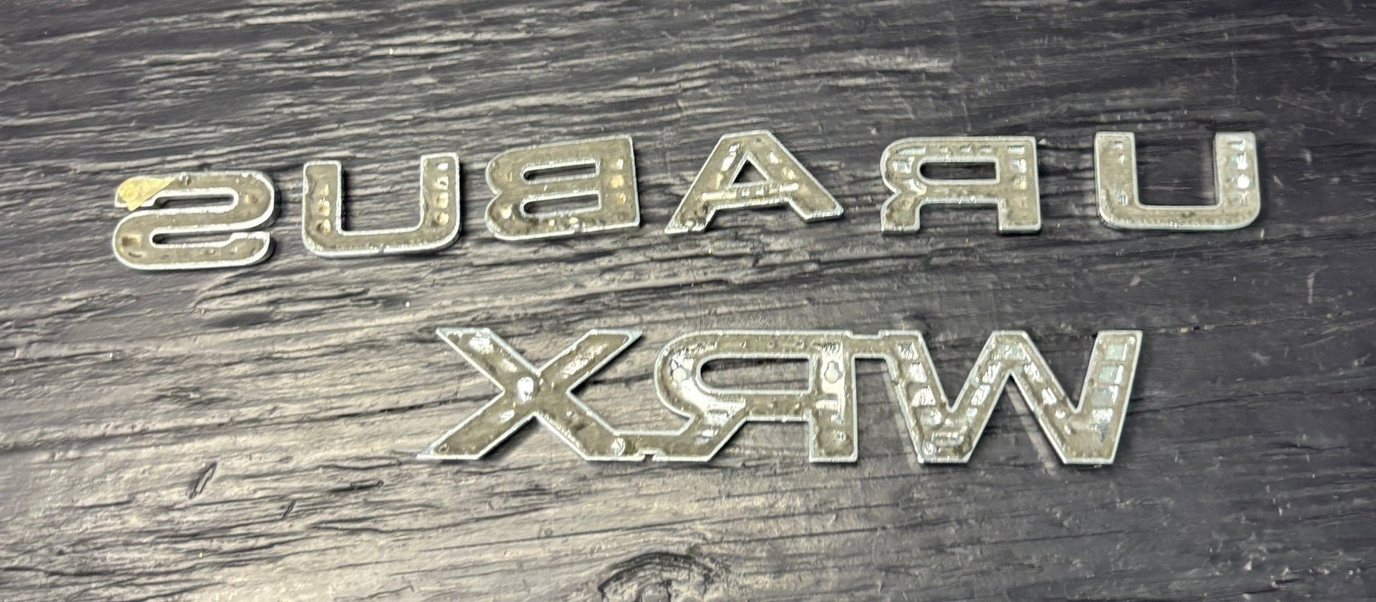 Subaru WRX Badge Emblem Letters