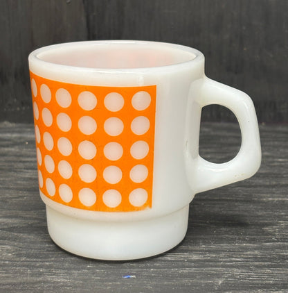 Termocrisa Polka Dot Teacup Milk Glass