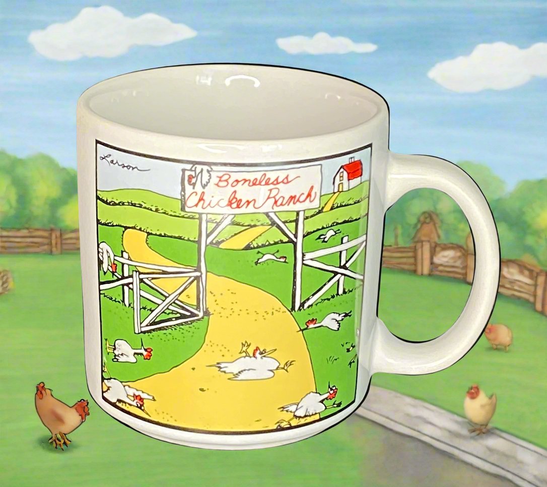 The Far Side Boneless Chicken Ranch Mug - HLJ at HomeThe Far Side Boneless Chicken Ranch MugMugGary Larson