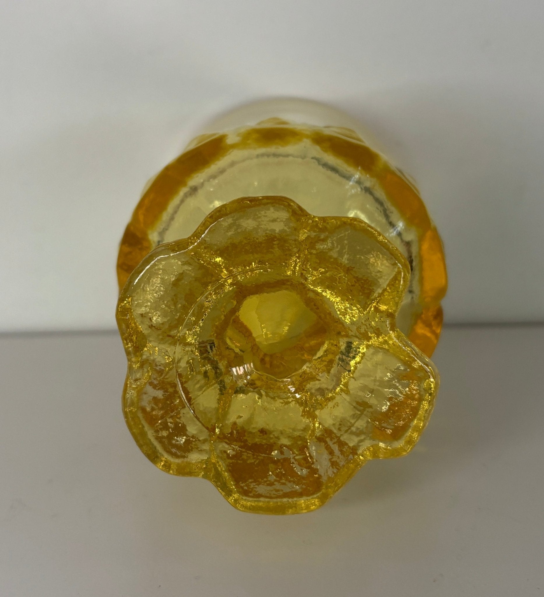 Tiffin Franciscan Madeira Cornsilk Yellow Amber Footed Glass
