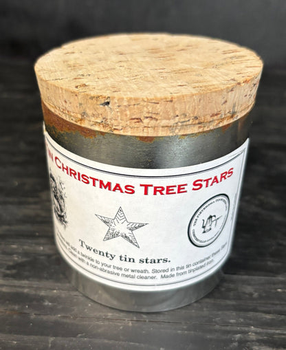 Tin Christmas Tree Star Ornaments