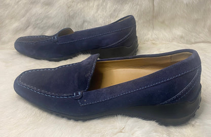 Tods Women’s Blue Suede Loafers