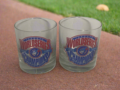 Toronto Blue Jays World Series Champions Rock Glasses