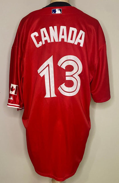 Toronto Blue Jays 2012 - 13 Canada Day Majestic Jersey
